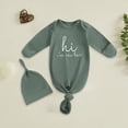 thumbnail image 2 of CAUYDY Girl Sleepwear for Newborn Baby Long Sleeve Pjs for Boy Infant Clothing 3 6 9 12 18 24 Months Fall Winter Preemie Loungewear Sizes 0-3 Months,Green, 2 of 4