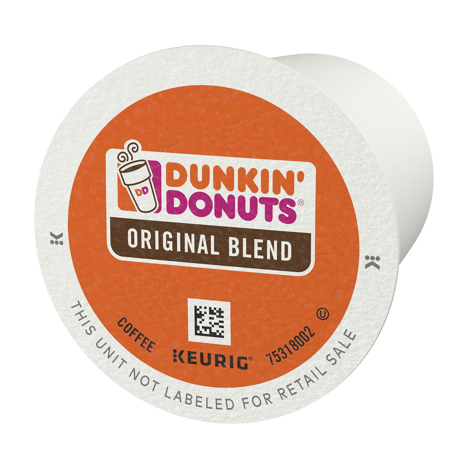 Dunkin' Kosher Orginal Blend Medium Roast, Keurig Coffee Pods, 72 Ct