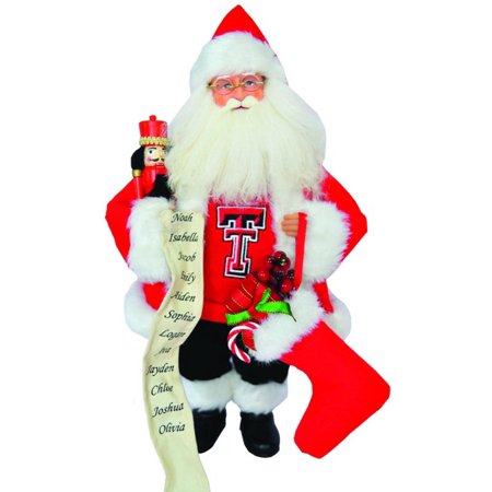 15 ncaa texas tech red raiders santa claus christmas figure with nutcracker - Texas Tech Christmas Decorations 15 ncaa texas tech red raiders santa claus christmas figure with nutcracker - Texas Tech Christmas Decorations