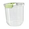 thumbnail image 2 of Food Container Large Capacity Rice Storage Bin for Countertop Kitchen Beans green 11kg, 2 of 8