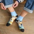 thumbnail image 3 of Silaia Bluey Print Adult Socks,Ankle Athletic Running Socks,Cushioned Breathable Low Cut Sports Tab Socks for Men and Women,Moisture-Wicking Crew Socks, 3 of 7