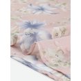 thumbnail image 5 of AllegK Faldas con estampado floral pamujer Falcon volantes en niveles fluidos y cintuelásticon flecos hasrodilRosado Azul S, 5 of 5