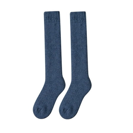 GWAABD Stockings for Women Lingerie Plus Size Woolen Calf Socks Womens Stockings With Extra Thick Wool Ring for Warmth and Knee