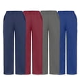 thumbnail image 6 of Fabrcox Women's Wide-Leg Scrub Pants - Stretch Trousers with Cargo Pockets, Elastic Waistband for Nurses ,Blue S, 6 of 6