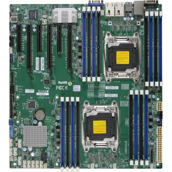Supermicro X10DRI Motherboard - Intel Xeon Processor E5-2600 v3/v4 - Dual socket R3 (LGA 2011) - Intel C612 Chipset - EATX Form Factor