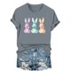thumbnail image 2 of Haivin Women's Dressy Casual Short Sleeve Blouse T Shirt 2026 Summer Easter Printed Shirts Fashion Round Neck Loose Tops, 2 of 6
