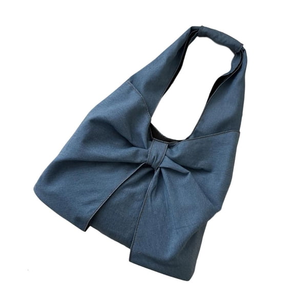 Japanese Inspired Shoulder Bag Large Capacity Jeans Underarm Bags Casual Handbag Satchel Purse for Various Occasion