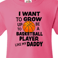 thumbnail image 4 of Inktastic I Want To Grow up To Be A Basketball Player Like My Daddy Youth T-Shirt, 4 of 5