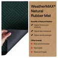 thumbnail image 6 of GORILLA GRIP Outside Doormat, WeatherMax Waterproof Indoor Outdoor Door Mat, 35x23 Green Diamond, 6 of 9