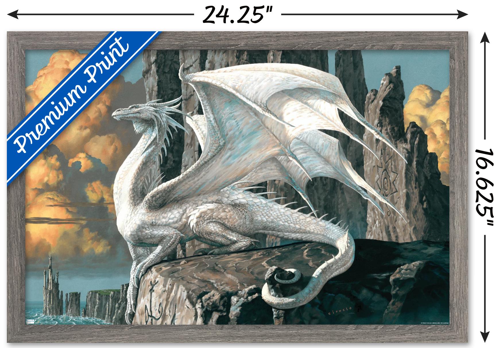 Ciruelo - Hobsyllwin Wall Poster, 14.725" x 22.375", Framed