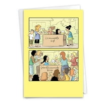 NobleWorks Funny Mother's Day Greeting Card with 5 x 7 Inch Envelope (1 Card) Mom Adult Lemonade C7927MDG