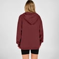 thumbnail image 4 of Resicozy Womens Oversized Sweatshirt Long Sleeve Henley Pullover Tops 2026 Spring Casual Button Loose Fit Sweatshirts Wine S, 4 of 6