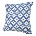 thumbnail image 5 of LR Home Ox Bay Machine-Made Blue/White Diamond Cotton Blend Pillow Cover, 5 of 8