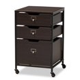 thumbnail image 1 of Baxton Studio Felix Wood and Metal 3-Drawer Mobile File Cabinet in Black, 1 of 10