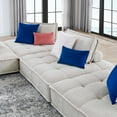 thumbnail image 2 of Saunter Tufted Fabric Fabric 4-Piece Sectional Sofa-EEI-5208, 2 of 13