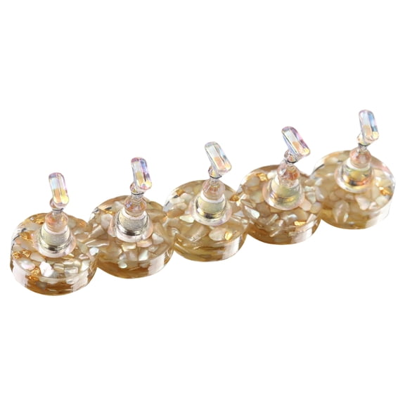 5Pcs Nail Art Organizer With Prismatic Finish Exhibits Display Stand Of Press On Nails For Retail Salon Applications