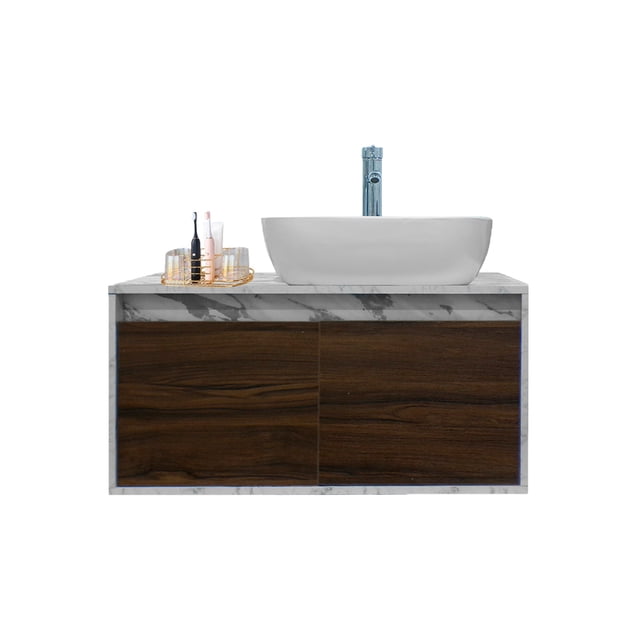 Gabinete Para Baño SIMONE Con Lavamanos Minimalista