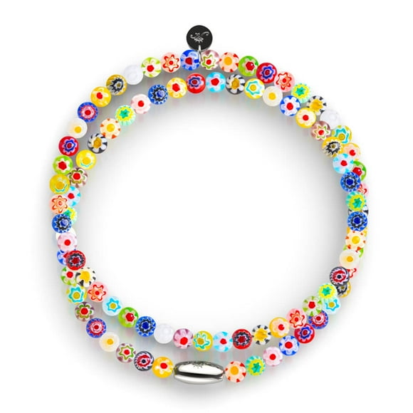 Florentine Fleur / Argent Sterling.925 / Millefiori Wrap