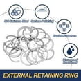 thumbnail image 3 of Uxcell Internal Retaining Rings, E-Clip Snap Ring Stainless Steel Internal Circlip for Automobile mm 30  20, 3 of 7