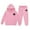 Pink, variant on Tween Outfits for Girls Sets Casual Letter Print Hoodie Pants Comfy Two Piece Kids Fashion Fall Girls Clothing Sets Pink Size 12-13T