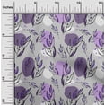 thumbnail image 2 of oneOone Georgette Viscose Gray Fabric Leaves Sewing Craft Projects Fabric Prints By Yard 42 Inch Wide, 2 of 5