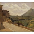 thumbnail image 2 of Wilhelm Marstrand 17x15 Black Ornate Wood Framed Double Matted Museum Art Print Titled - Italian Landscape, 2 of 5