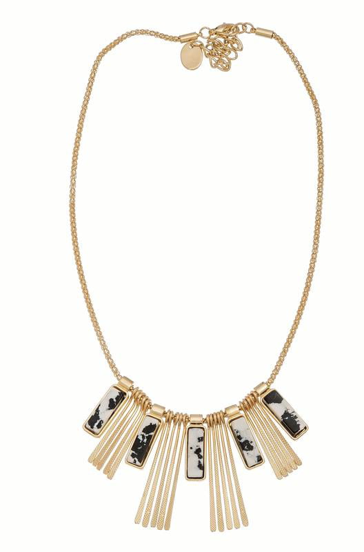 Howards Necklace, Black & White Stone Collar | Walmart Canada