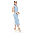 thumbnail image 2 of Vestido denim sin manga Roman Fashion /Juvenil, 14356 (Mezclilla tono claro) azul CH, 2 of 5
