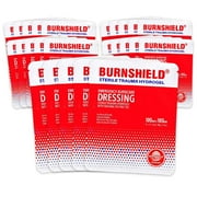 Burnshield Sterile First Aid Burn Dressing Non Stick Pads for Wounds & Burns, 25-Count