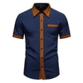 thumbnail image 2 of Qiyinn Men's Short Sleeve Dress Shirts Button Down Formal Business Casual Shirt Regular Summer Work Wedding Party, 2 of 9