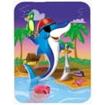 thumbnail image 1 of Carolines Treasures APH2486LCB Dolphin Pirate Glass Cutting Board, Large, 1 of 1