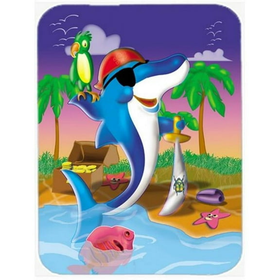 Dolphin Pirate Mouse Pad, Hot Pad or Trivet
