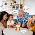 thumbnail image 2 of Juguete de peluche con forma de hámster parlante, para niños de 2 a 3 años, 2 of 9