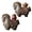 Sets, variant on Jkung Money Horse Tea Pet with Thermal Color Change Resin Tea Table Ornament with Wealth Blessing Traditional Chinese Desk Decor
