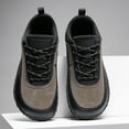 thumbnail image 6 of Mens Non Slip Faux Suede Leather Walking Shoes Wide Toe Box Slip On Sneakers Lightweight Hiking Shoes, 6 of 8