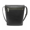 thumbnail image 2 of Calvin Klein Lock Leather Bucket Bag, Black, 2 of 4