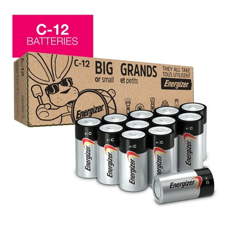 Energizer MAX Alkaline C Batteries, 12 Pack