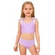 thumbnail image 1 of Niñas Pequeñas Traje de Baño de Verano Impreso de Cuerpo Dividido Conjunto de Dos Piezas para las Vacaciones de Natación en el Interior de la Playa, 1 of 8