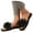 Black, variant on Dakaela Slide Sandals for Women Flower Square Open Toe Summer Slippers Beach Vacation Casual Flat Shoes