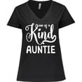 thumbnail image 3 of Inktastic Gift for Aunts | One of a Kind Auntie (white) Women's Plus Size V-Neck T-Shirt, 3 of 5