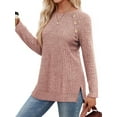 thumbnail image 6 of OALUXE Long Sleeve Shirts for Women Casual Tunic Tops Loose Fit Dressy Lightweight Sweaters, 6 of 7