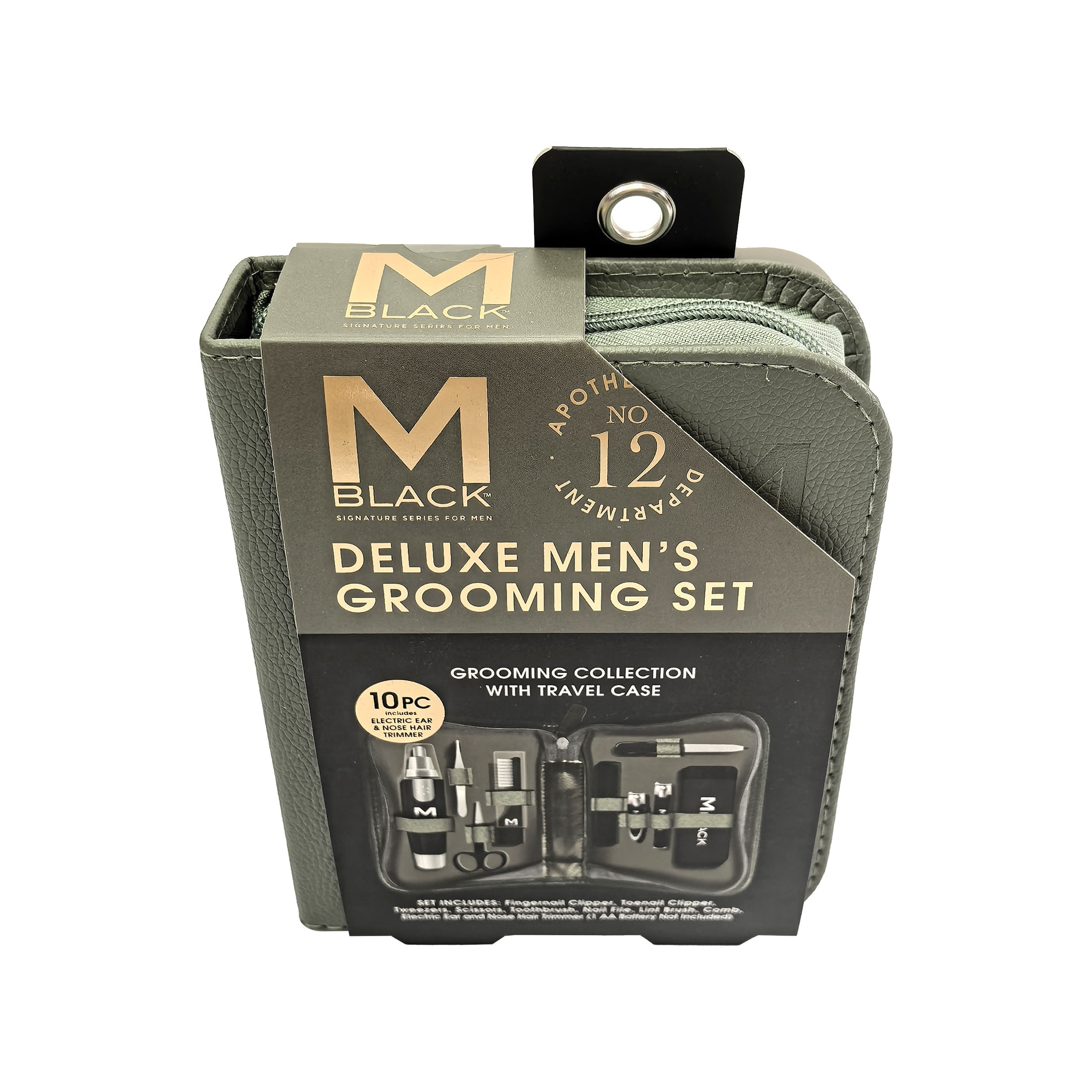 M Black Mens Grooming Kit, Green, 10 Piece - Walmart.com