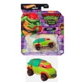 thumbnail image 2 of Hot Wheels TMNT Mutant Mayhem Character Cars, Teenage Mutant Ninja Turtles Collectible Set, Leonardo, Raphael, Michelangelo, Donatello, 4 Pack HHB74-956L, 2 of 9