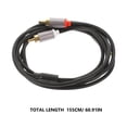 thumbnail image 2 of Miangastore Stereo Audio Cable Copper Grey For Smartphone Home Use 1Pack, 2 of 9