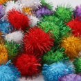 thumbnail image 4 of 350 pedazos los burlones asombrosos del oropel de 3.5cm arrojaron las bolas para la fabricación de la joyería Zulema  Pompones, 4 of 8