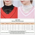 thumbnail image 2 of Vintage Detachable Classic Lace Fake Collar Blouse False Collar Sweater Decoration Collar Tie WHITE L, 2 of 8