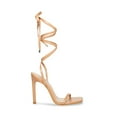 thumbnail image 2 of Steve Madden Uplift Natural Leather Strappy Open Toe Tie Up Stiletto High Heel Sandals (257, 12), 2 of 9