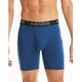 thumbnail image 2 of Hanes Ultimate Comfort Flex Fit Total Support Pouch Men's Long Leg Boxer Brief Underwear, Assorted, 4-Pack M, 2 of 4