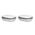 thumbnail image 1 of Jabonera Cateissary Caja de almacenamiento Dispensador de baño Gran sellado Suministros de viaje Blanco 2Conjunto, 1 of 6