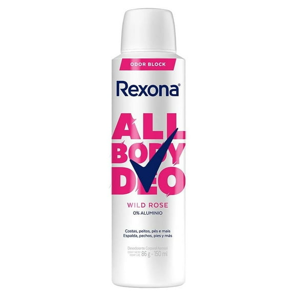 Desodorante Rexona Women Aerosol Wild Rose 150ml